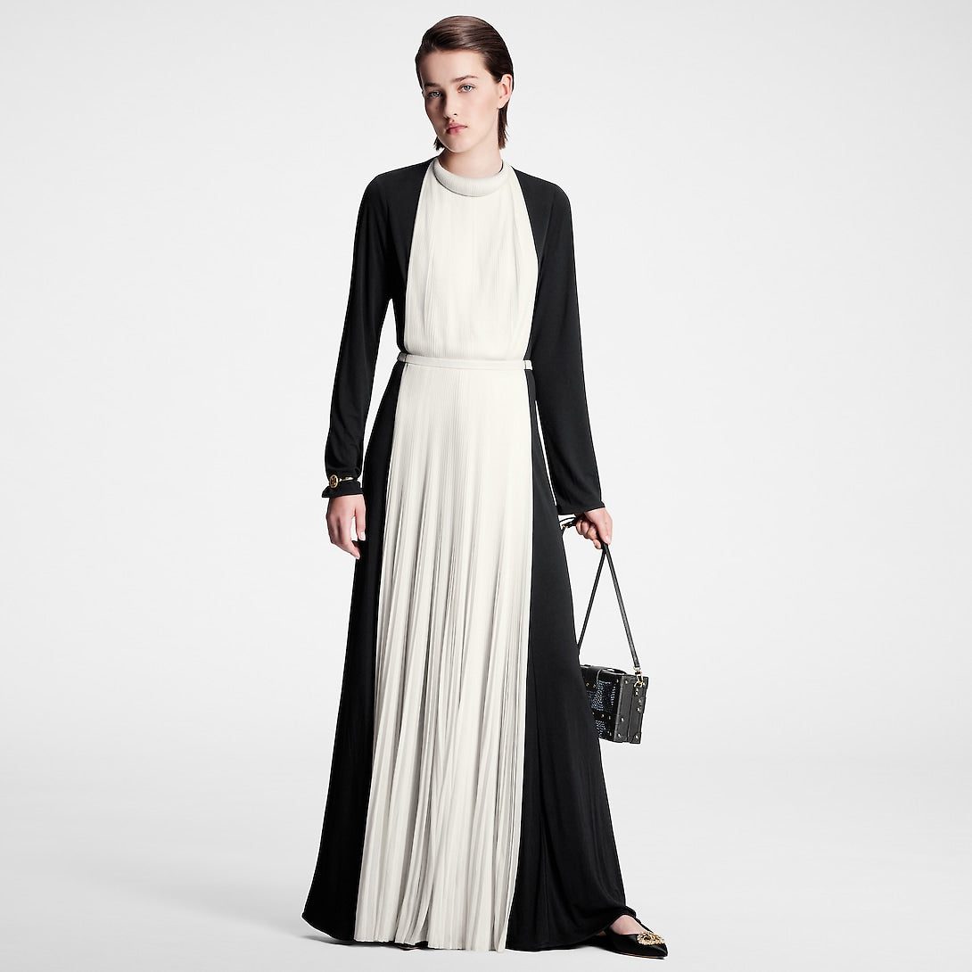 Louis Vuitton Graphic Pleated Accent Gown - Image 2