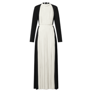 Louis Vuitton Graphic Pleated Accent Gown