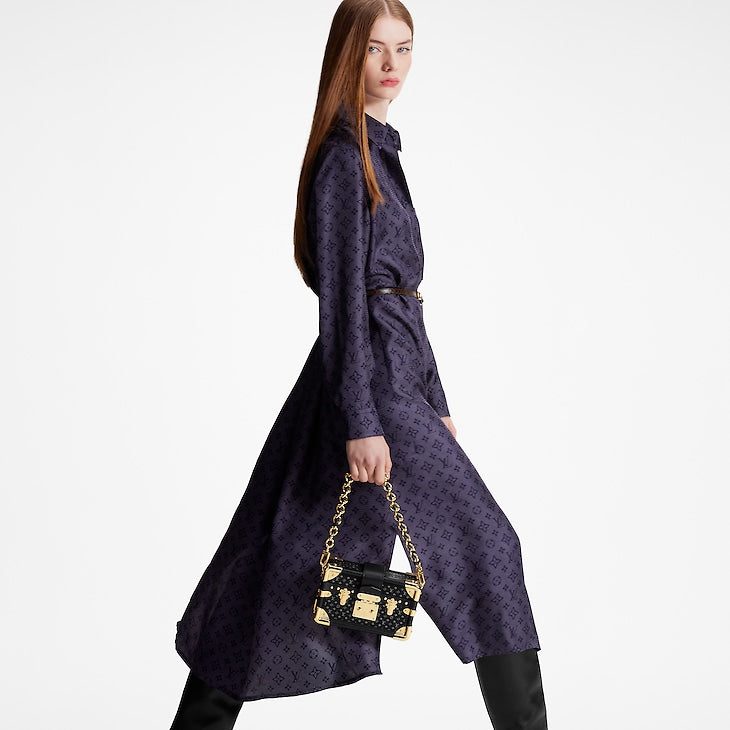 Louis Vuitton Inverted Mahina Monogram Shirt Dress - Image 3