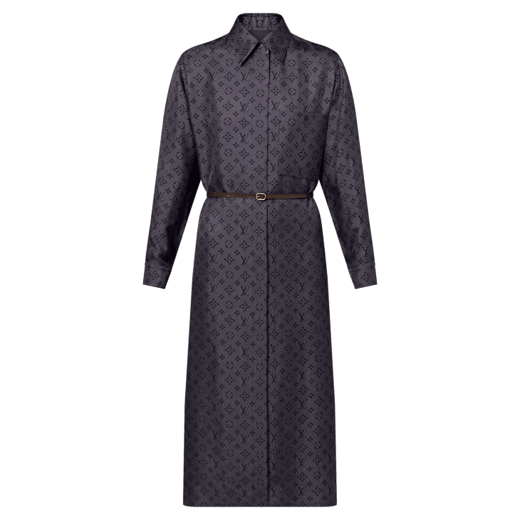 Louis Vuitton Inverted Mahina Monogram Shirt Dress