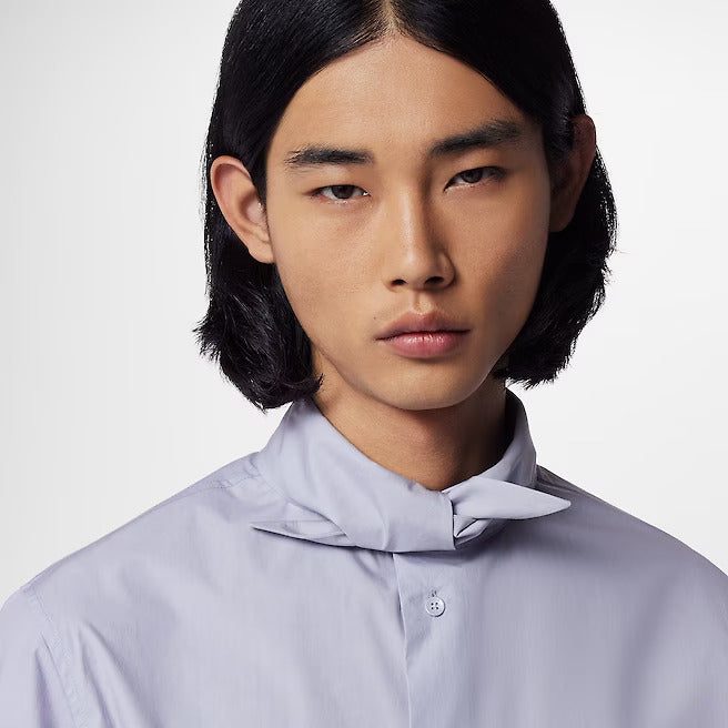 Louis Vuitton Knotted Collar Long-Sleeved Shirt - Image 2