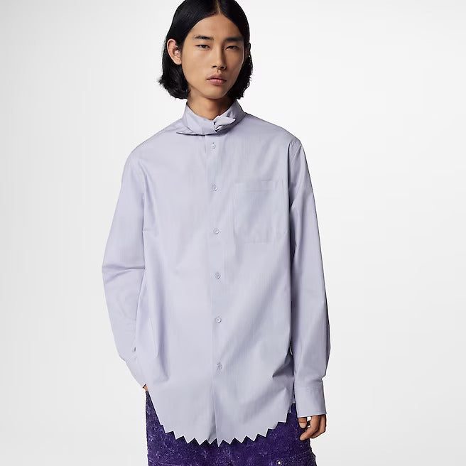 Louis Vuitton Knotted Collar Long-Sleeved Shirt - Image 3