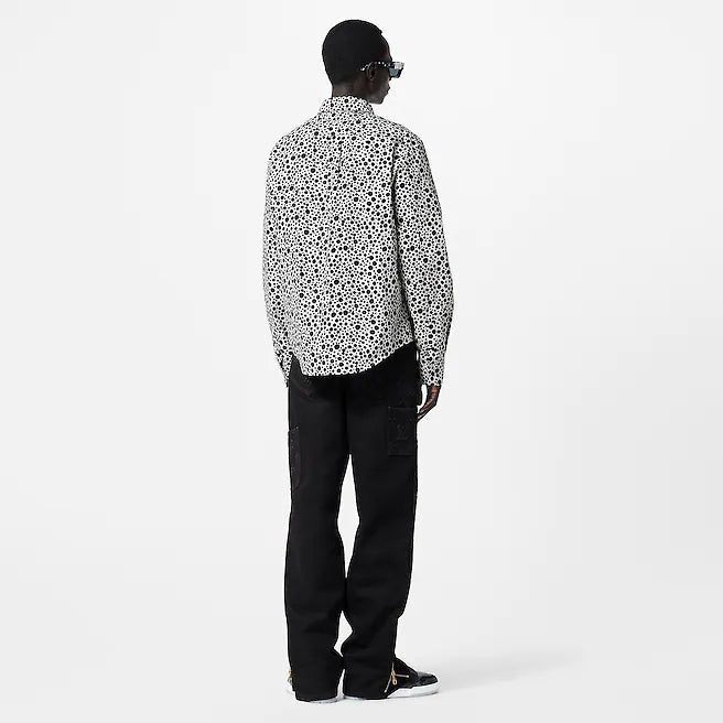 Louis Vuitton LV x YK Infinity Dots Printed Zipped Shirt - Image 4
