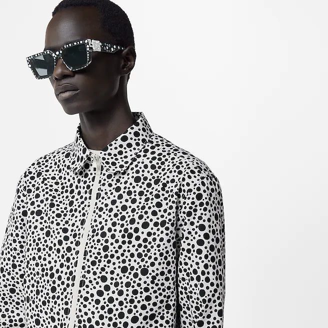 Louis Vuitton LV x YK Infinity Dots Printed Zipped Shirt - Image 3