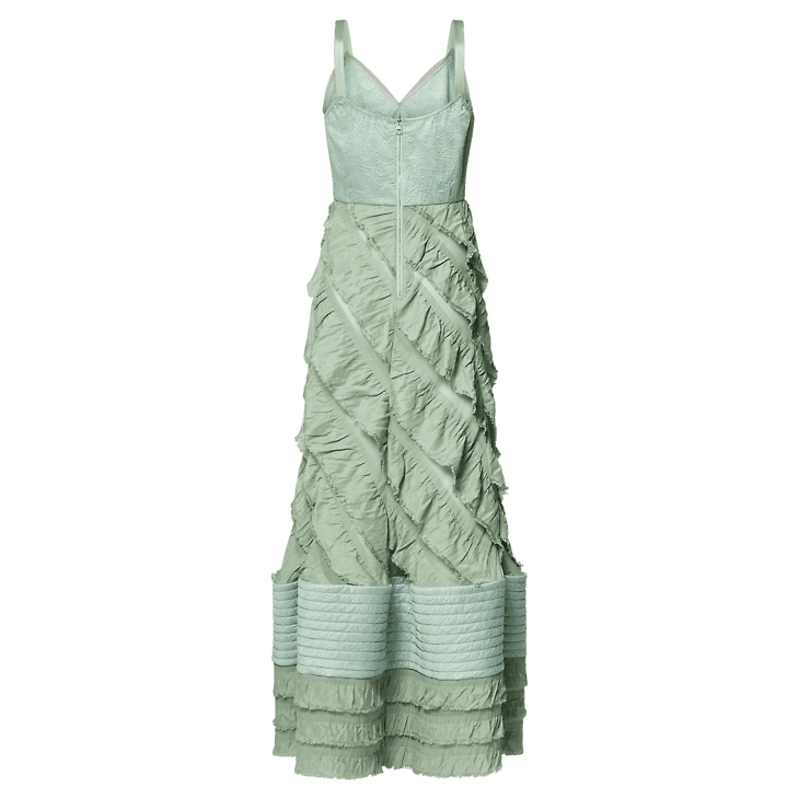 Louis Vuitton Mermaid Hem Flounce Gown