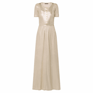 Louis Vuitton Metallic Silk Knit Dress