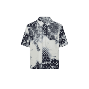 Louis Vuitton   Monogram Bandana Short-Sleeved Denim Shirt