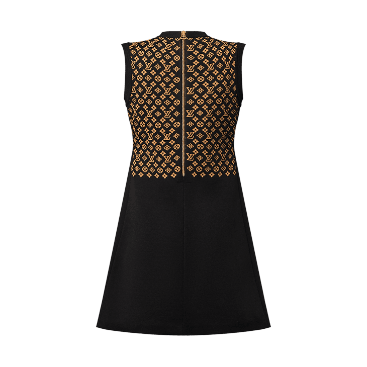 Louis Vuitton Monogram Jacquard Knit Dress