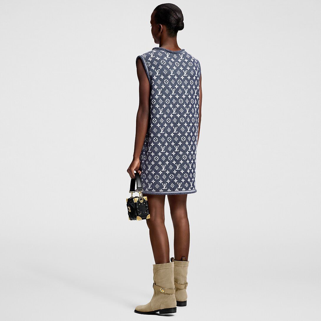 Louis Vuitton Monogram Jacquard Knit Dress - Image 3