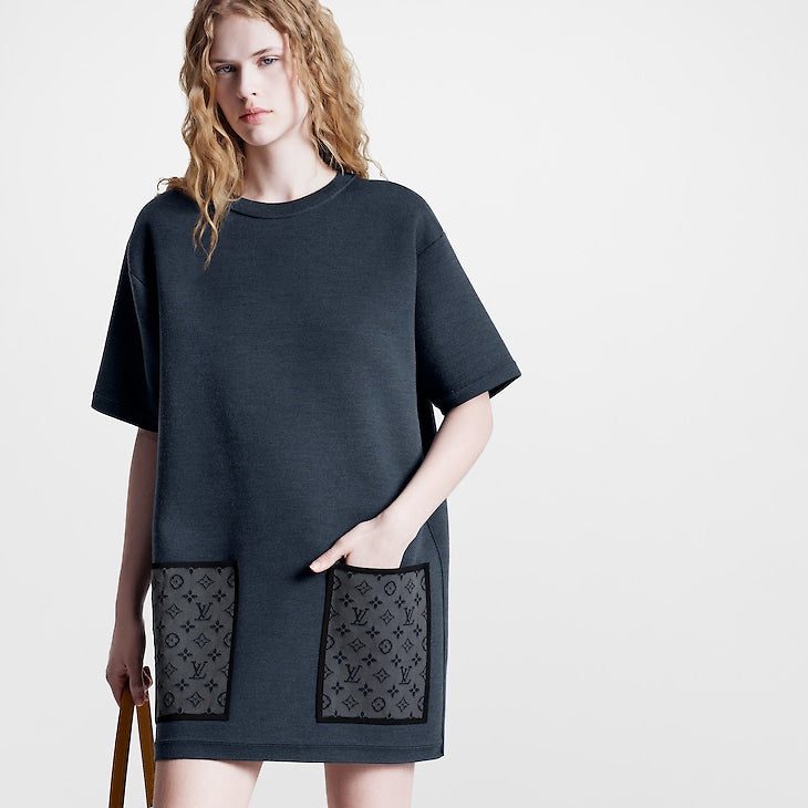 Louis Vuitton Monogram Pocket Knit T-Shirt Dress - Image 2