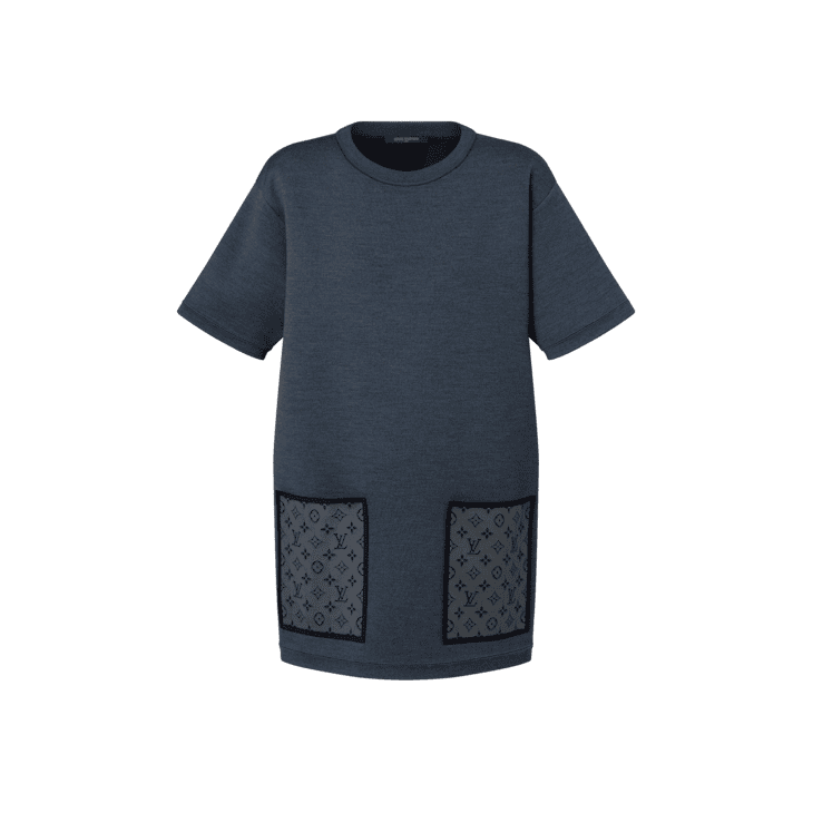 Louis Vuitton Monogram Pocket Knit T-Shirt Dress