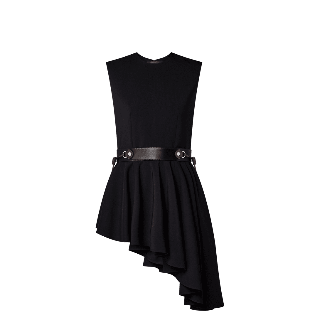 Louis Vuitton Monogram Pull Asymmetrical Dress