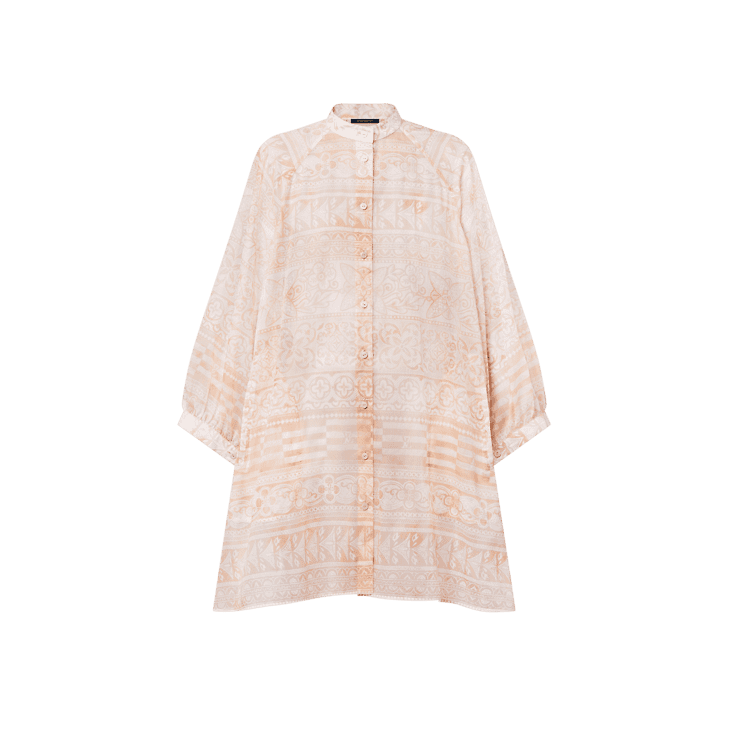 Louis Vuitton Monogram Tile Batwing Shirt Dress