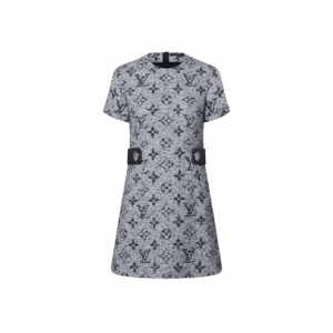 Louis Vuitton Monogram Tweed Martingale Dress