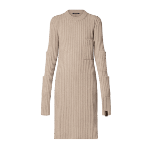 Louis Vuitton Pocket Detail Long-Sleeved Knit Dress