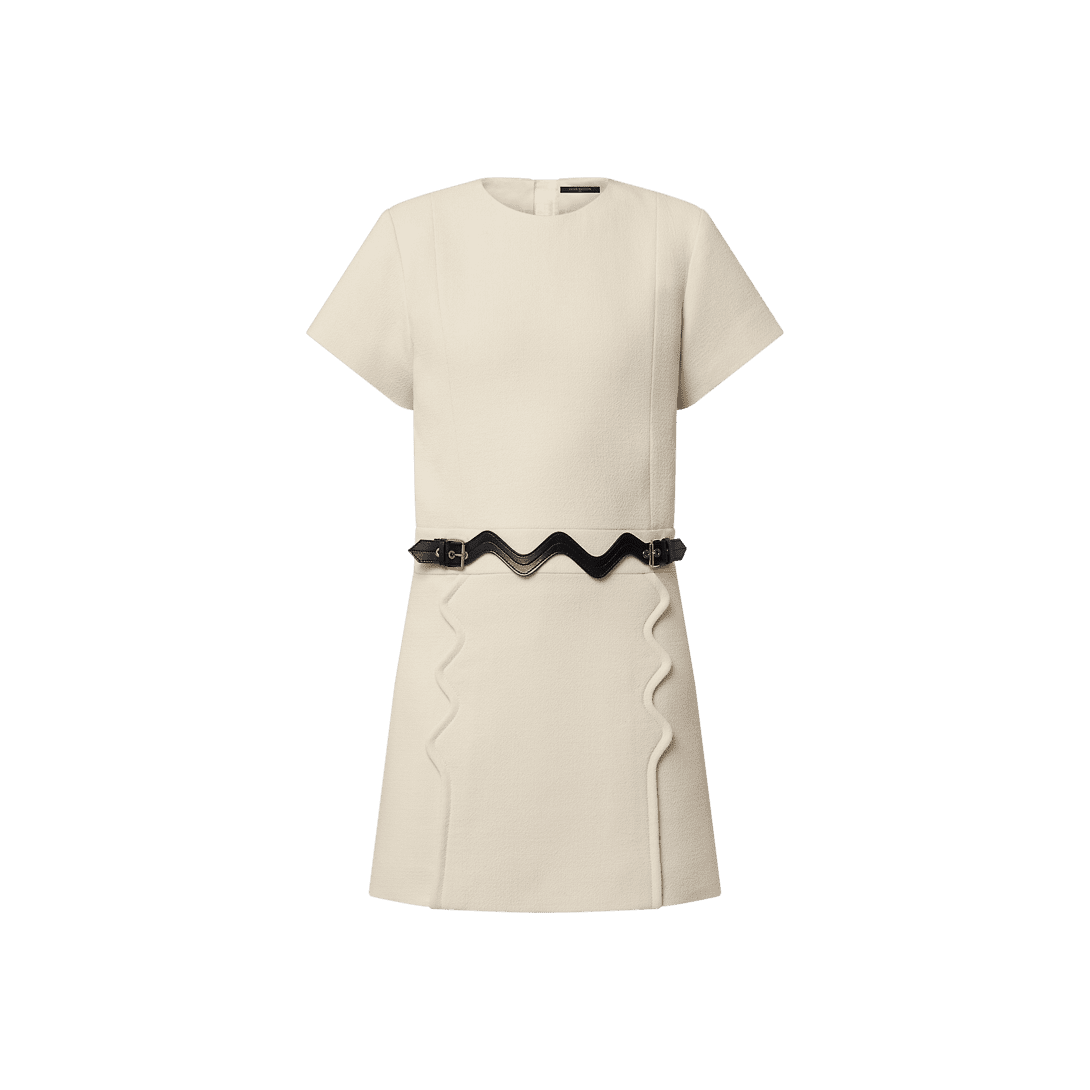 Louis Vuitton Scallop Detail A-line Dress