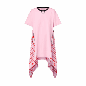 Louis Vuitton Scarf Insert T-Shirt Dress