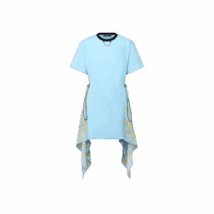 Louis Vuitton Scarf Insert T-Shirt Dress
