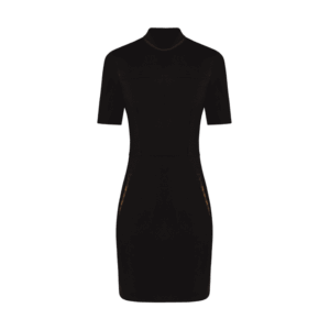 Louis Vuitton Short Sleeved High Neck Fitted Dress