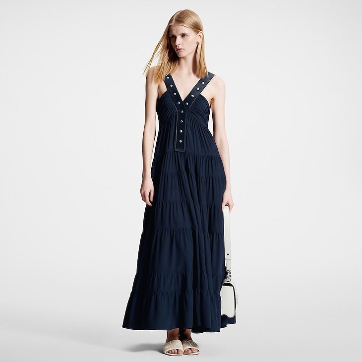 Louis Vuitton Snap Button Strap Dress - Image 4