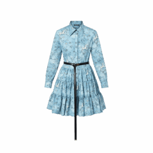Louis Vuitton Unicorn Print Belted Shirt Dress