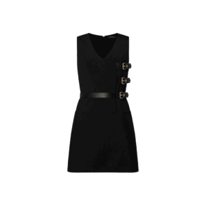 Louis Vuitton Wrap-Effect Buckle Dress