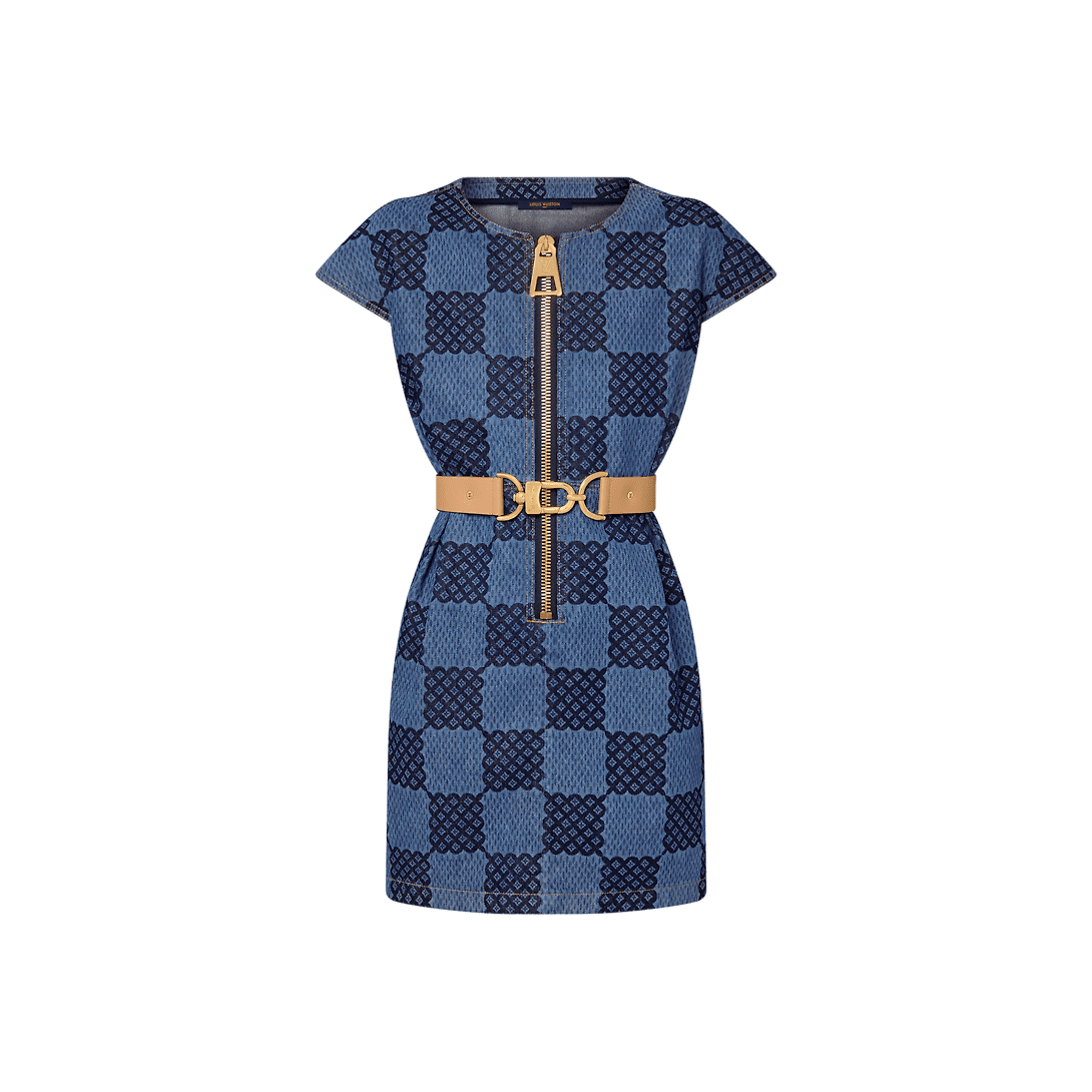 Louis Vuitton Louis Vuitton Chartreuse Silk Shirt Dress