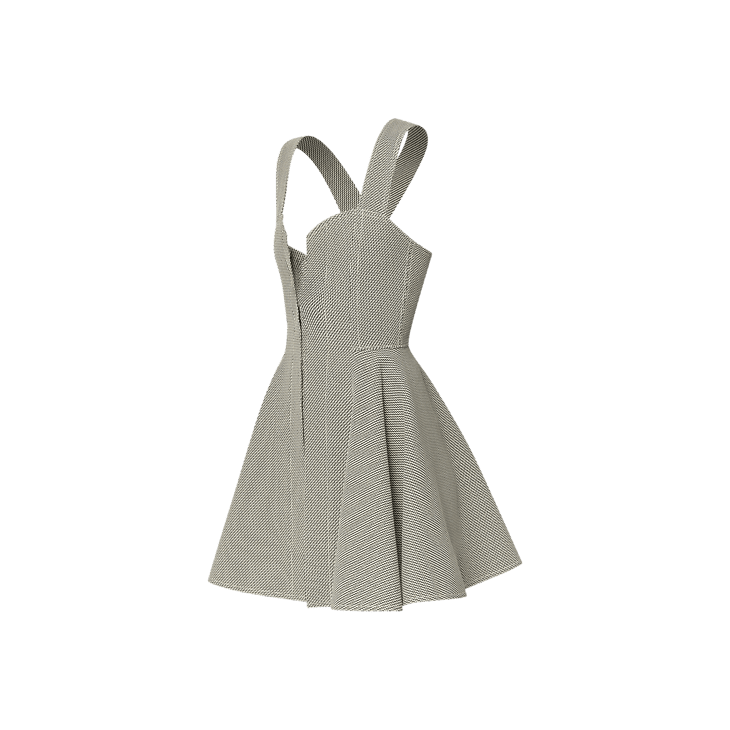 Louis Vuitton Zigzag Bodice Dress - Image 3