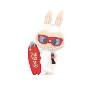 Labubu The Monsters Coca-Cola Series Surf with Me Figure