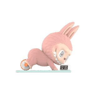 THE MONSTERS Labubu Lazy Yoga Series Ab Roller Figure