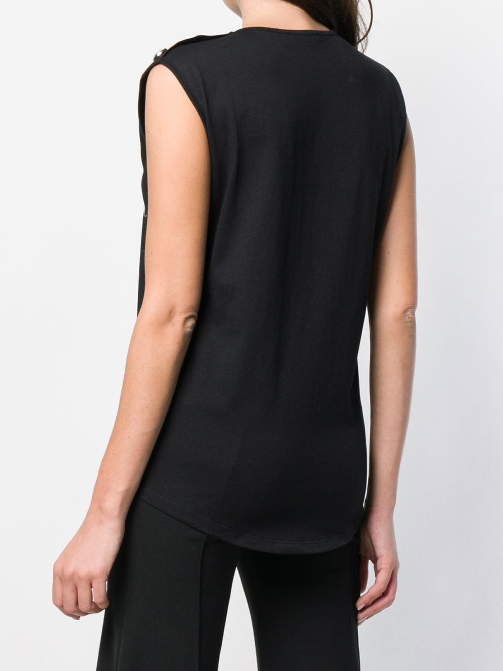 Balmain logo print tank top - Image 4