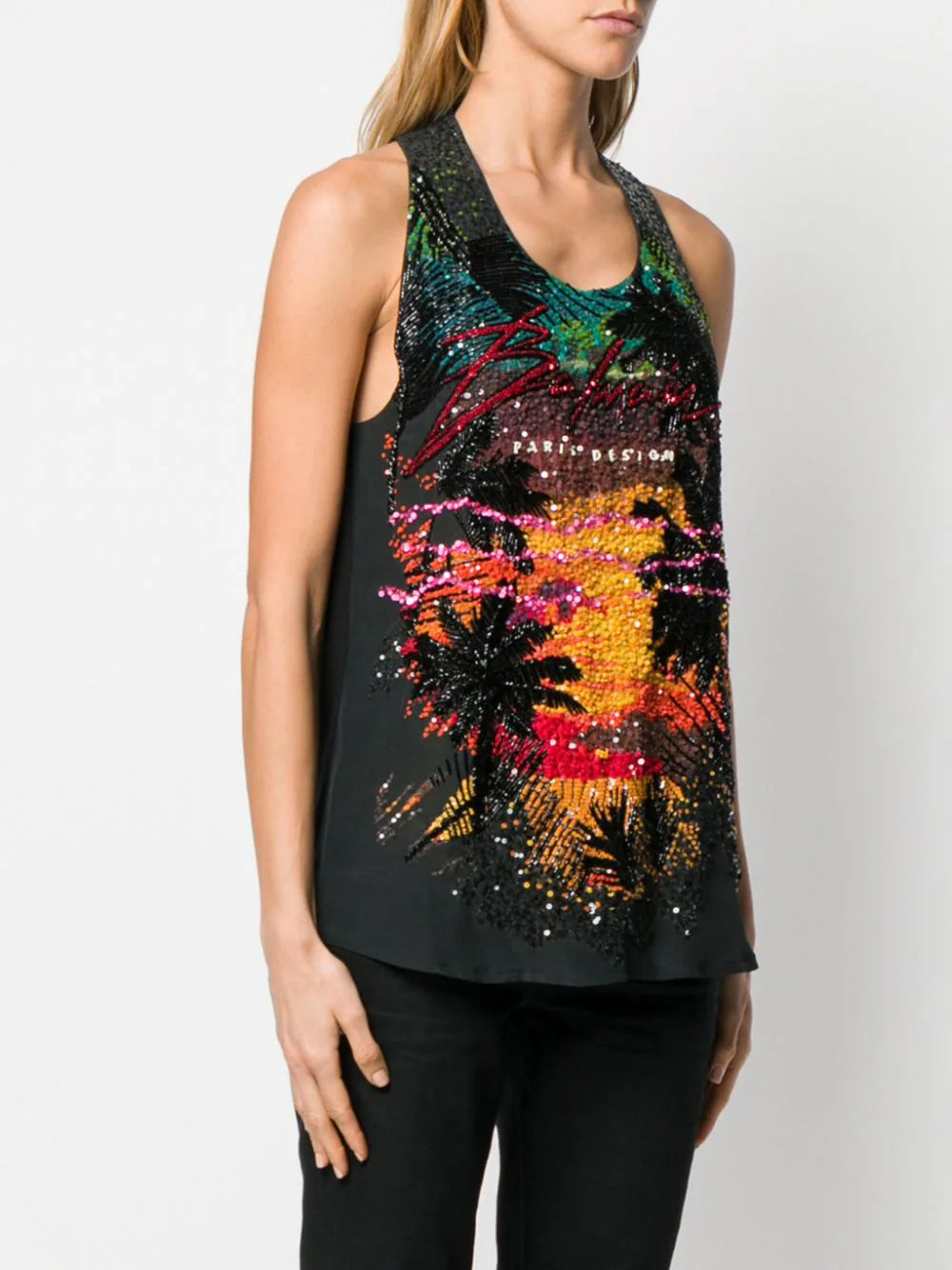 Balmain sequin embellished tank top - Image 3