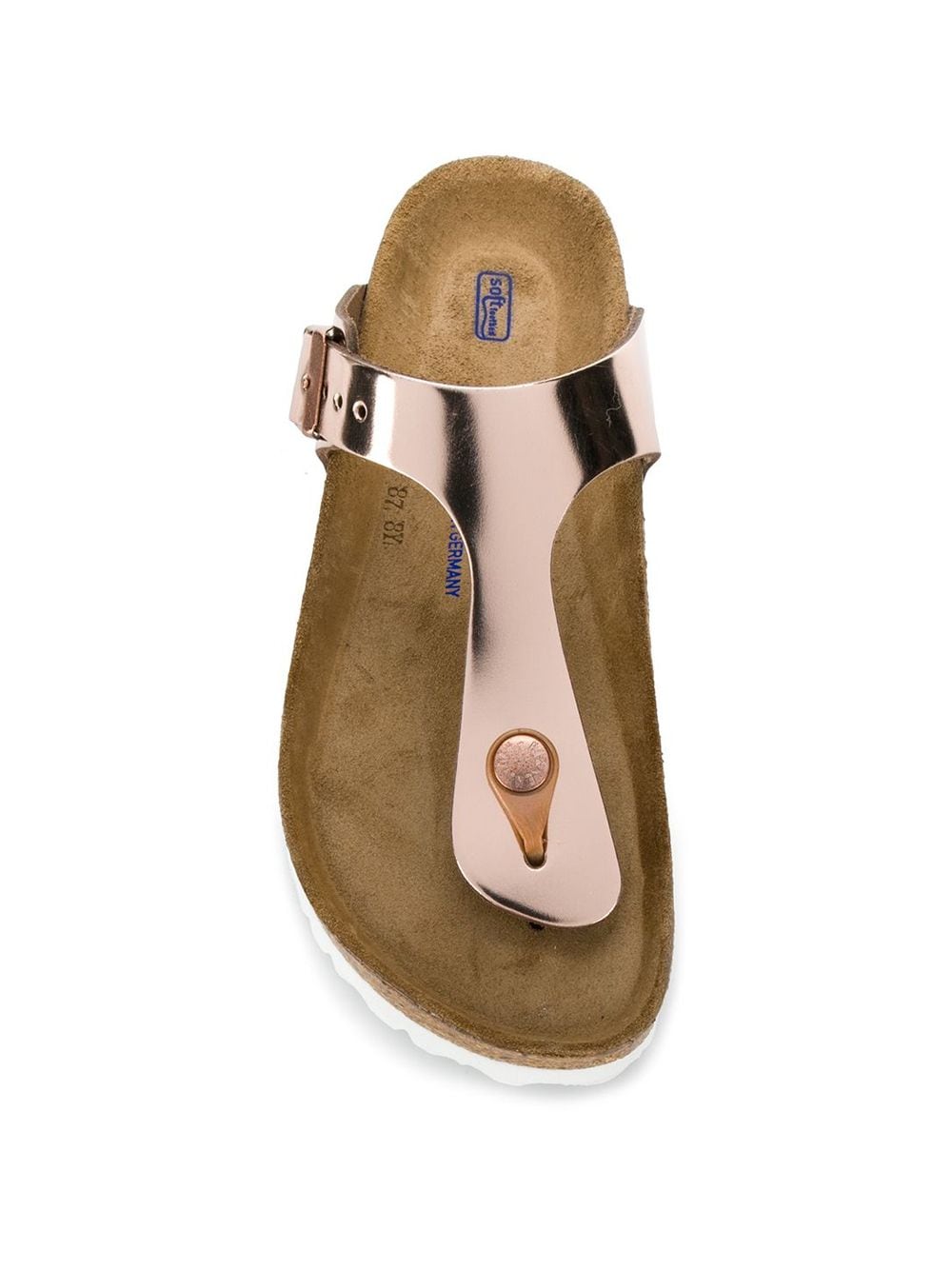 Birkenstock metallic thong strap sandals - Image 4