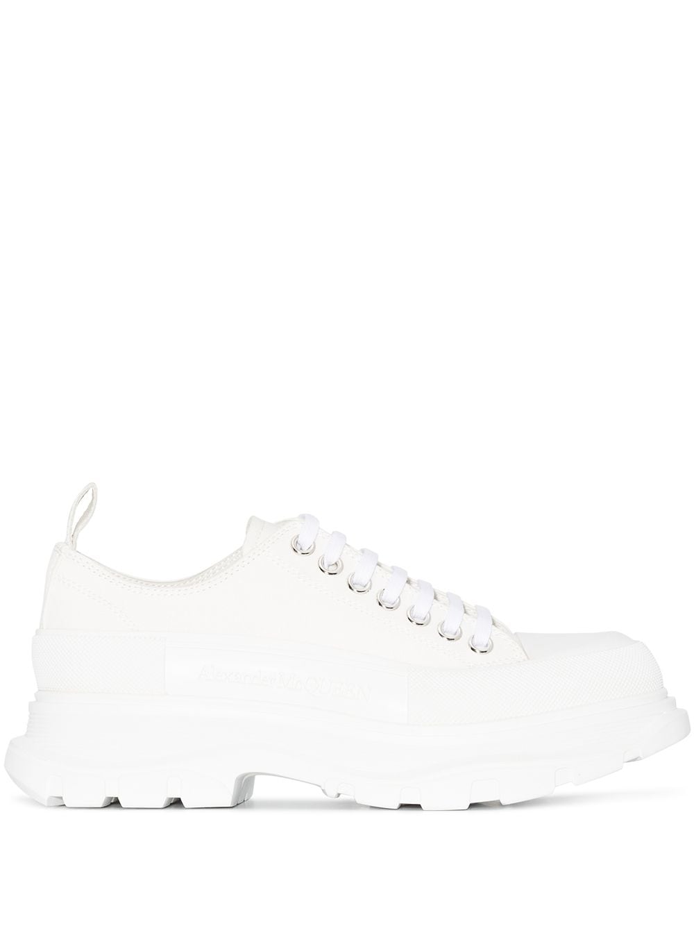 Alexander McQueen round-toe cotton sneakers