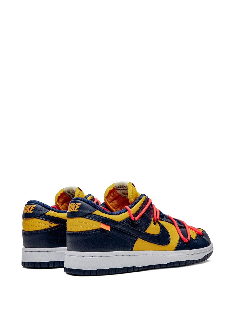 Nike X Off-White Dunk Low "University Gold" sneakers - Image 3
