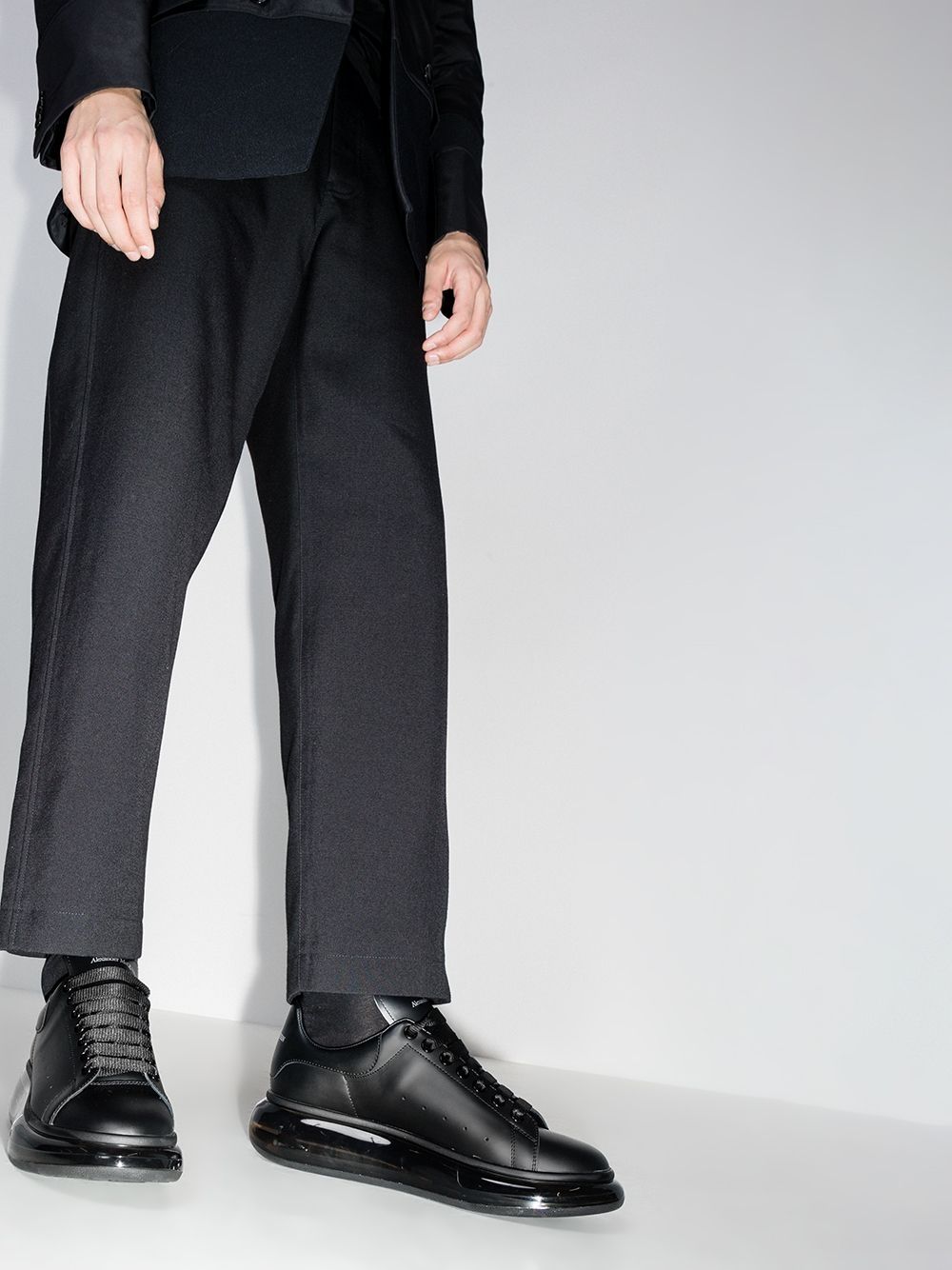 Alexander McQueen clear sole low-top sneakers - Image 3