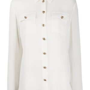 Balmain silk-georgette shirt