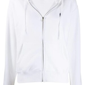 Polo Ralph Lauren  logo-embroidered zipped hoodie