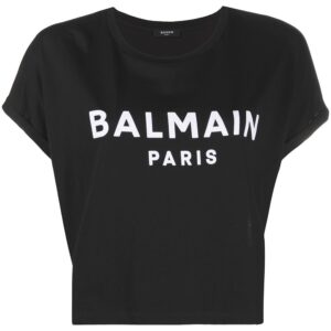 Balmain cropped logo T-shirt