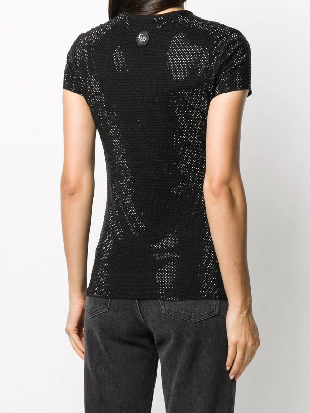 Philipp Plein Crystal Plein embroidered T-Shirt - Image 4