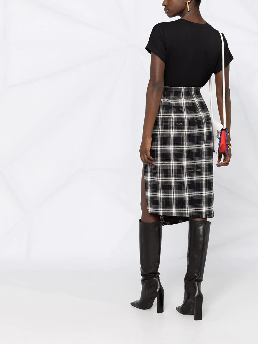 Balmain small flocked logo T-shirt - Image 4