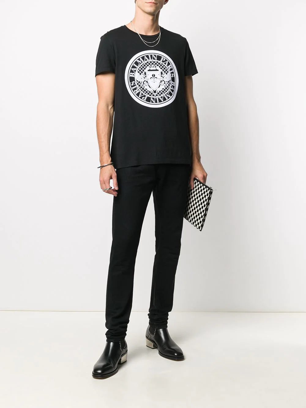 Balmain flocked coin T-shirt - Image 2