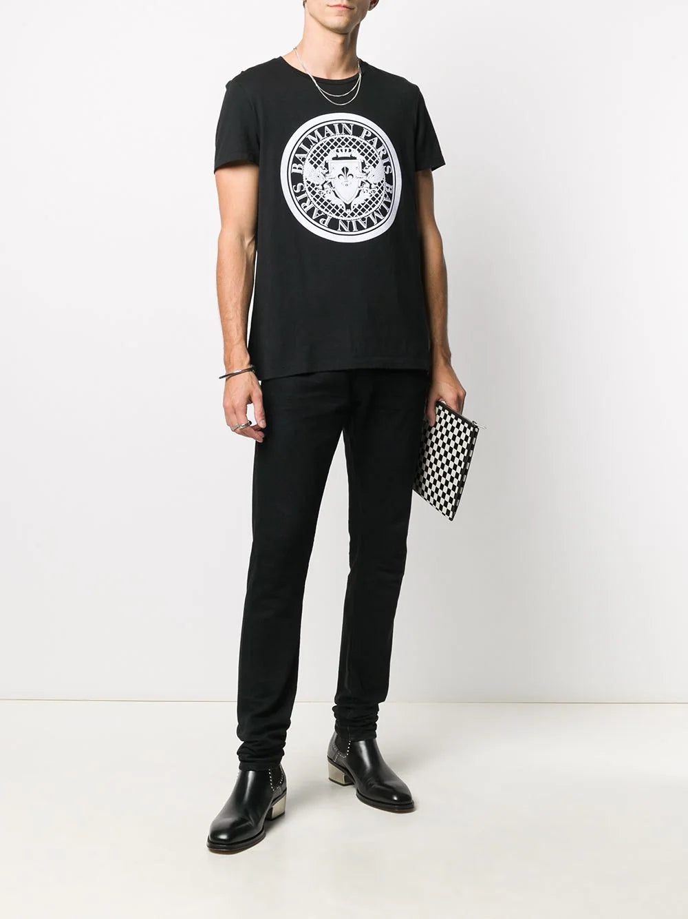 Balmain flocked coin T-shirt - Image 2