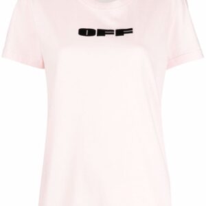 Off-White flocked logo cotton T-shirt