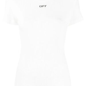 Off-White  basic ribbed T-shirt