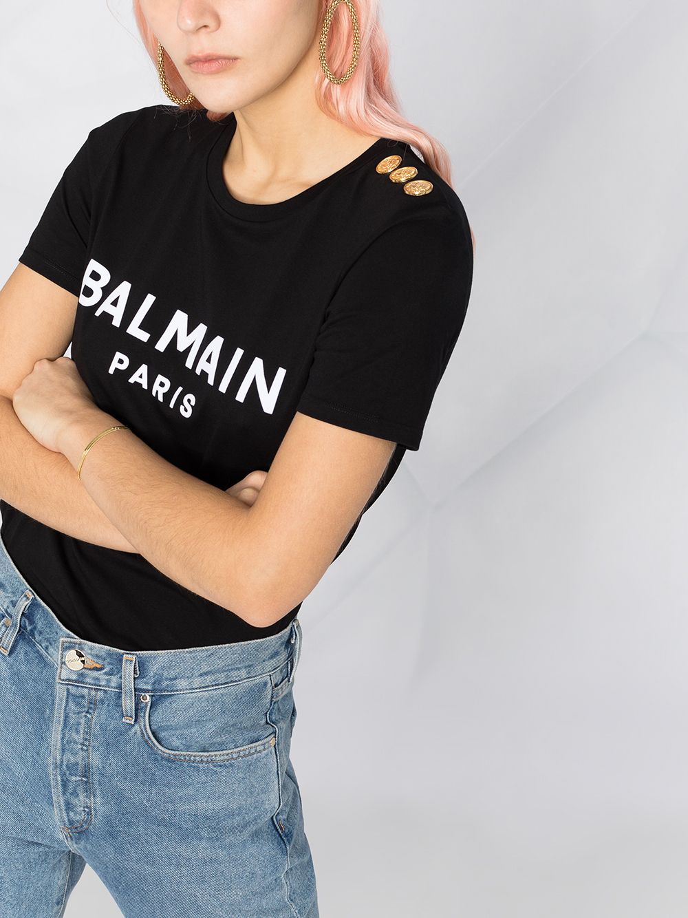 Balmain logo-print T-shirt - Image 3