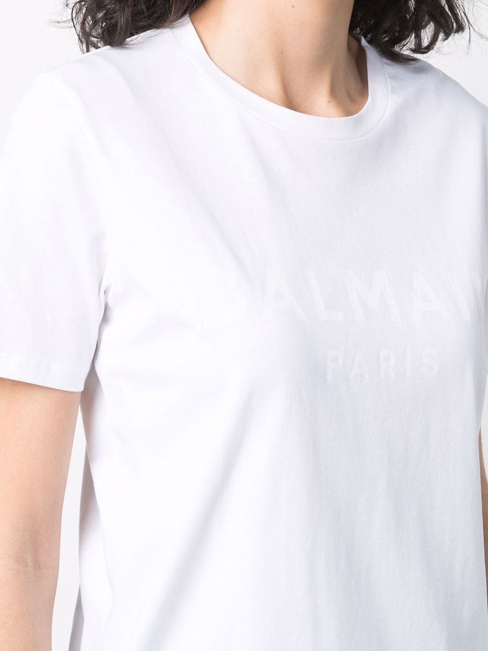 Balmain flocked logo T-shirt - Image 5