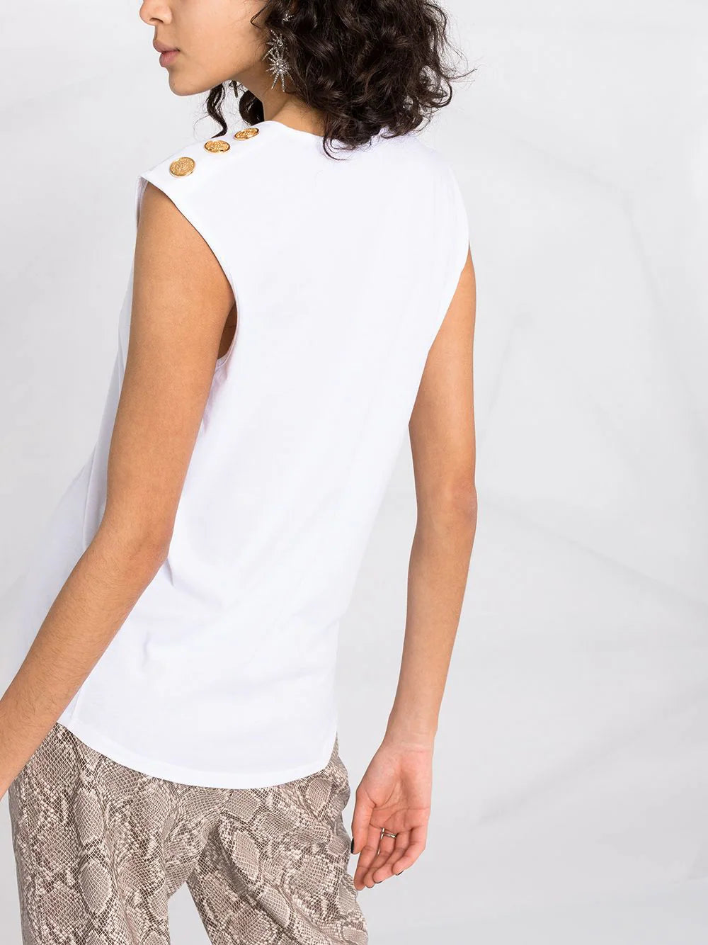 Balmain logo print tank top - Image 3