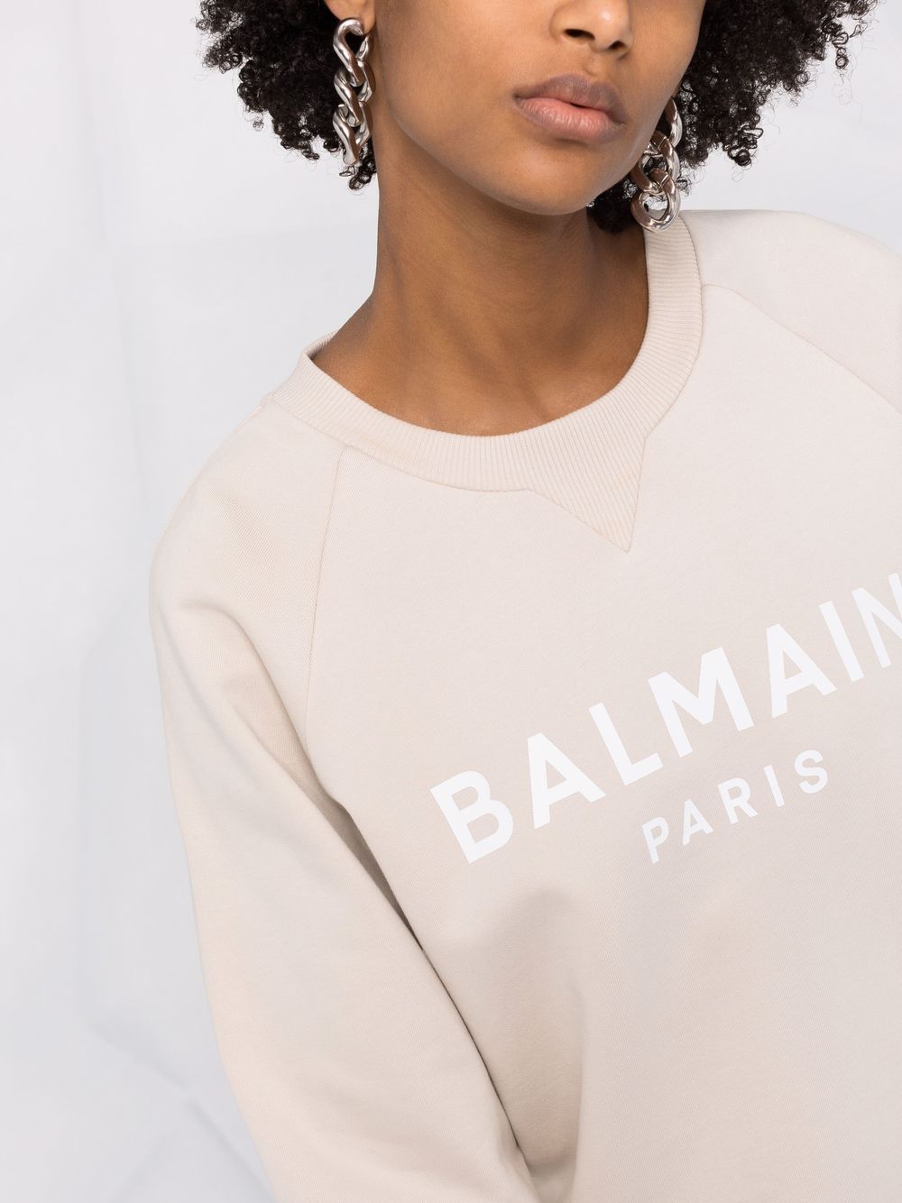 Balmain logo-print sweatshirt - Image 3