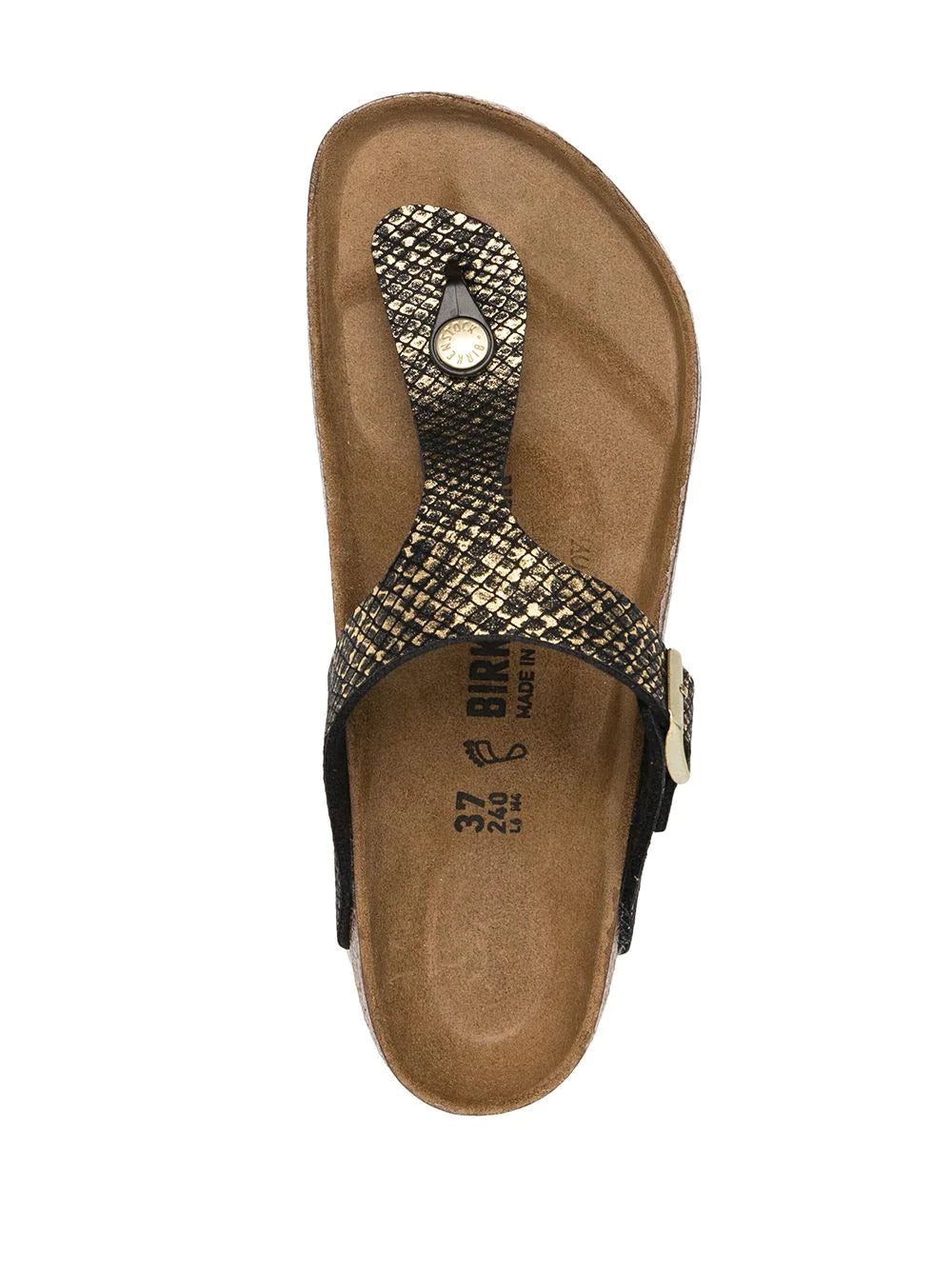 Birkenstock Gizeh snakeskin-effect sandals - Image 4